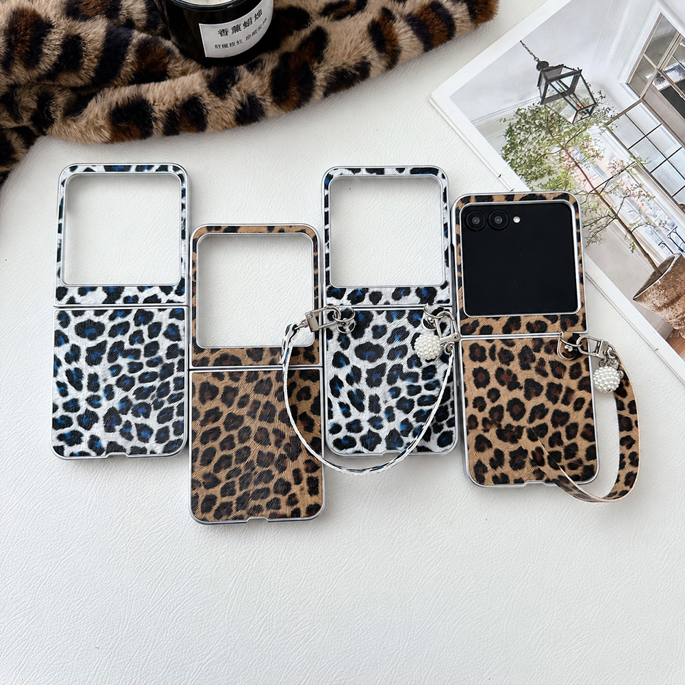 Mens Fashion Dress - Leopardenmuster Klappbare Handyhülle für Motorola Razr