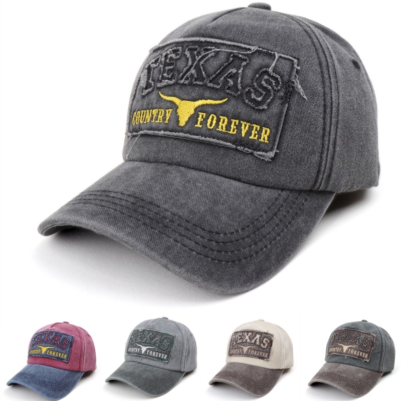 Men'S Fashion Websites - Koreanische Version: Washed-Letter-Baseballcaps für Frühling und