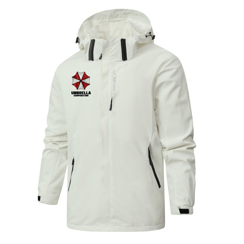 Men'S Fashion Umbrella - 2026 Neue Marken-Herren-Windjacke mit Firmenlogo-Druck, Komfortabel,