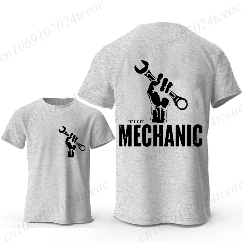 Men'S Fashion Garage - Mechaniker Grafik T-Shirt Retro Autoreparatur Garagenarbeiter