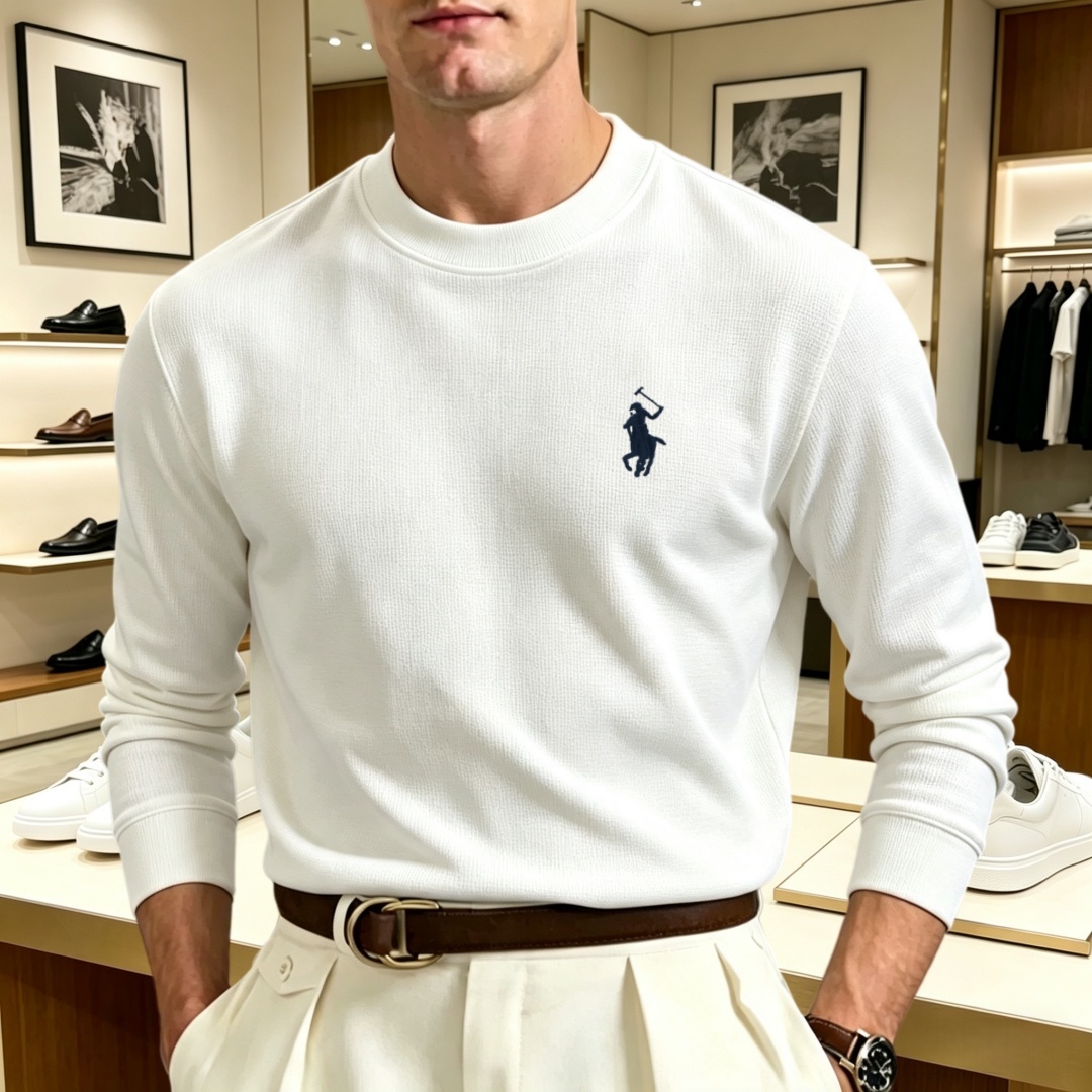 Fashion Mens Shirt - Weiches Baumwoll-Herren-T-Shirt mit langen Ärmeln und