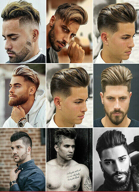 Men Fashion Hair Style - Friseursalon Mode-Modellierung Schönheitssalon Herrenfrisur Barbier Bildposter
