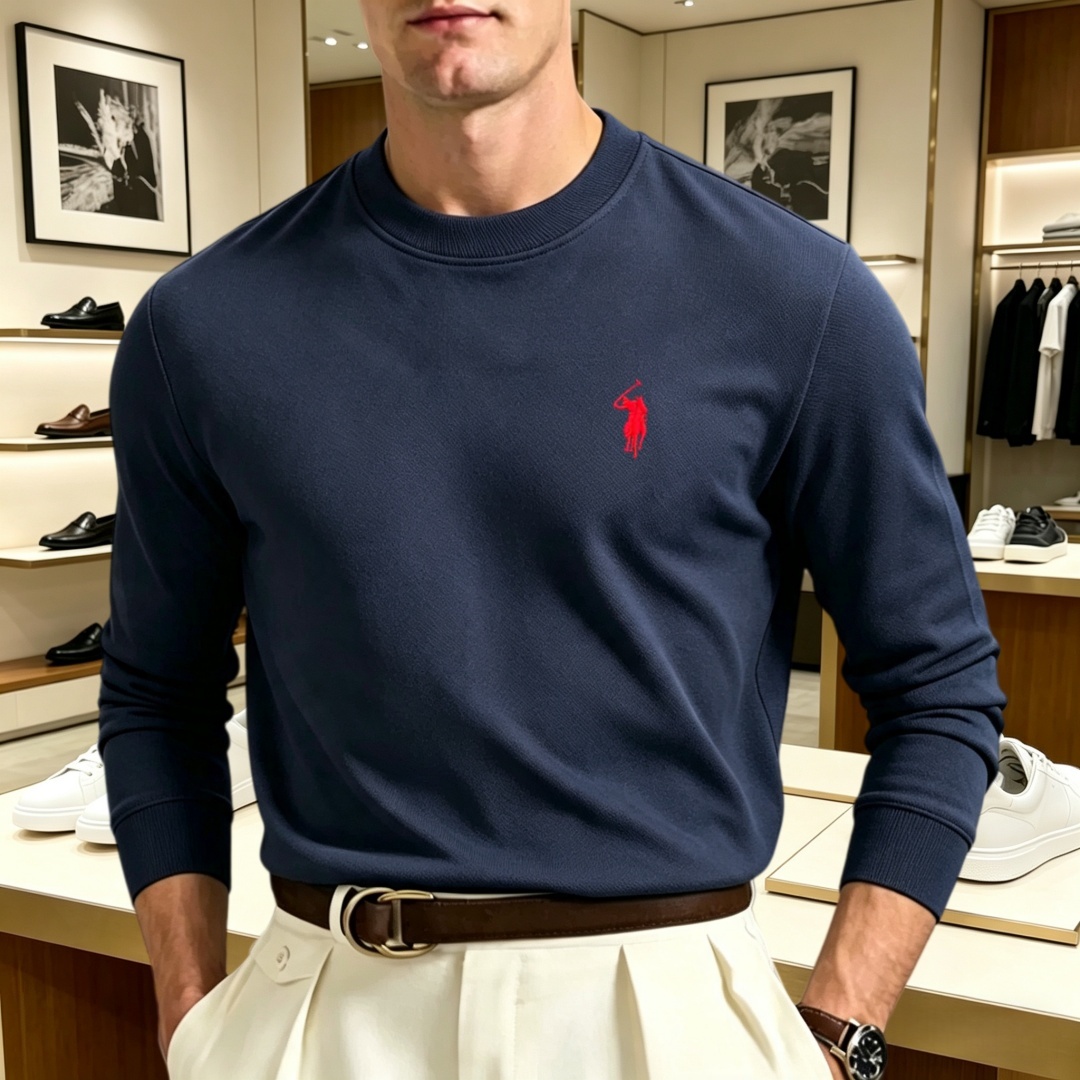 Fashion Mens Shirt - Weiches Baumwoll-Herren-T-Shirt mit langen Ärmeln und