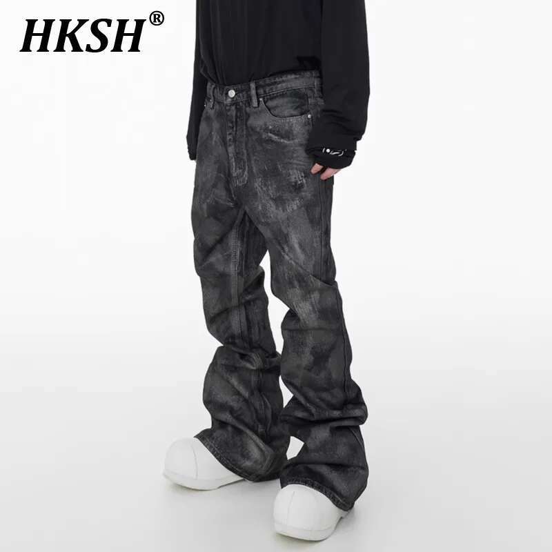 Men'S Fashion Nova Jeans - HKSH Herren Tide Dark High Street