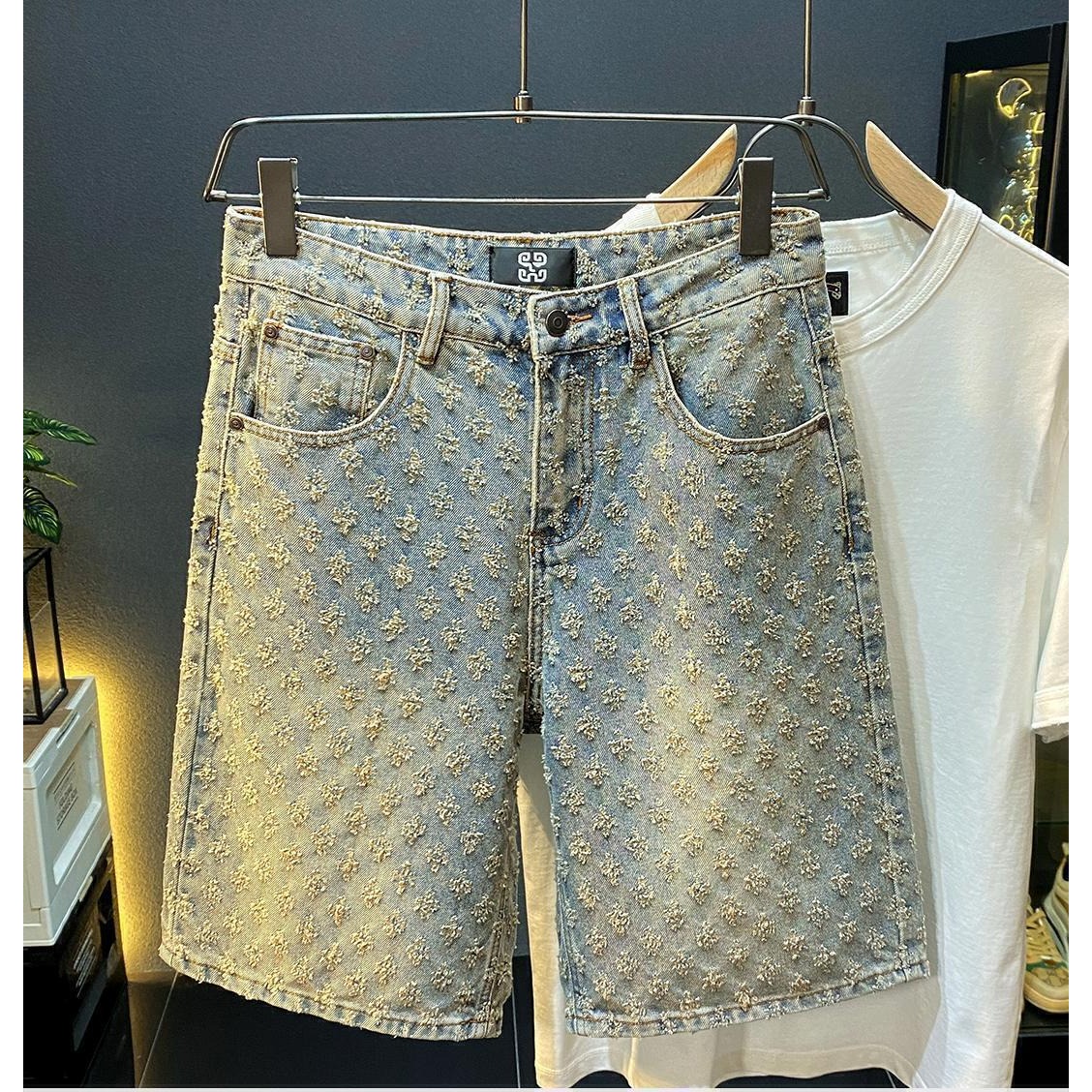 Men Fashion Jeans - Sommer High-Street Denim-Shorts für Herren, Lässige