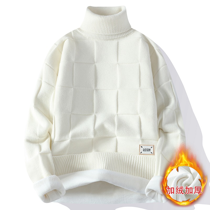 Turtleneck Sweater Men - Neue Winter Männer Fleece Warme Rollkragen