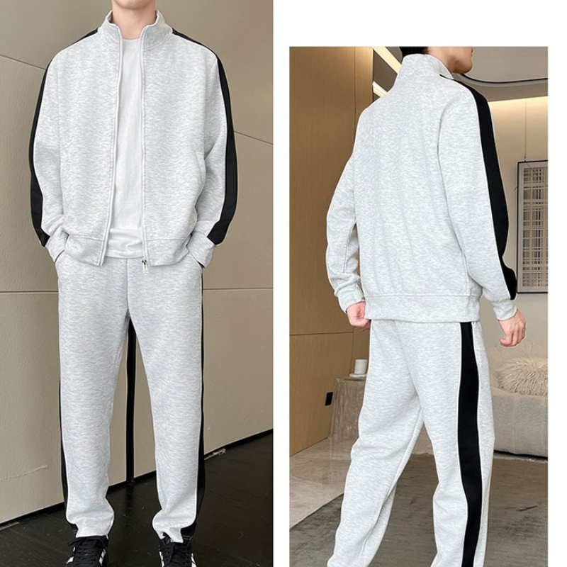 Men'S Fashion Zipper Jacket - Herbst Herren Trainingsanzug Casual Jogger Patchwork