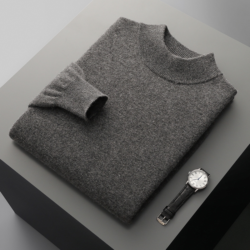 Turtleneck Sweater Men - Herbst- und Winter-Herrenpullover aus Kaschmir mit