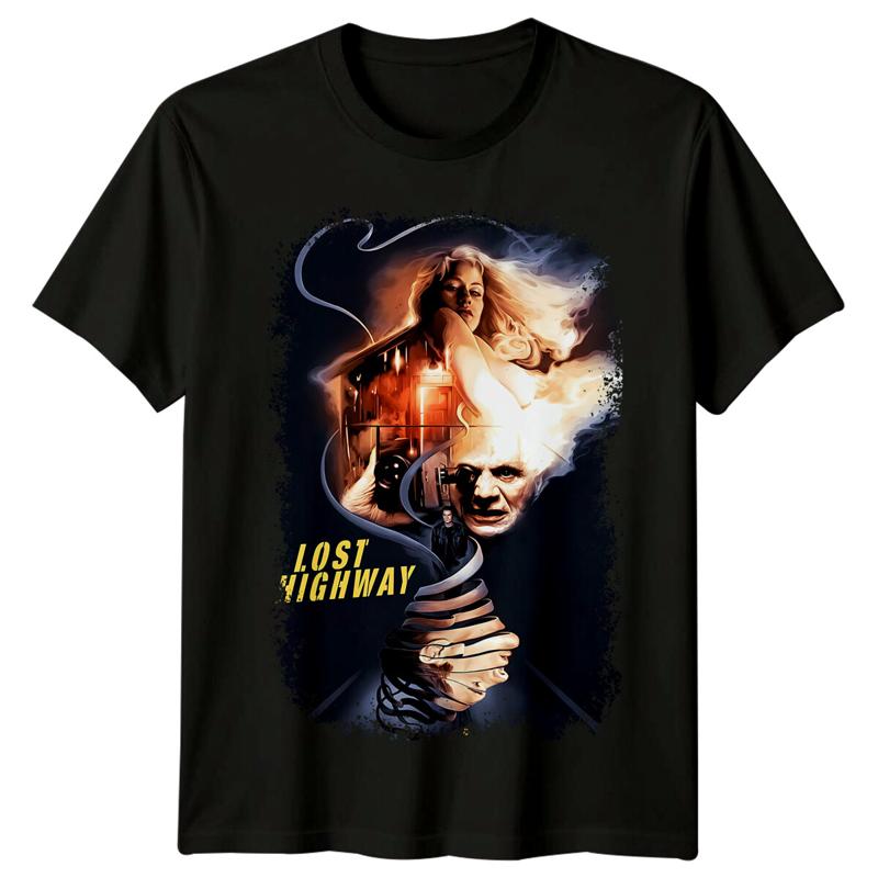 Men'S Fashion From The 80S - Lost Highway 1997 Filmplakat inspiriertes T-Shirt