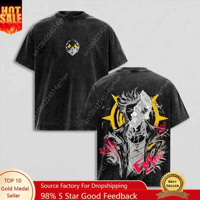 Graphic Tee Oversized - Gachiakuta Vintage Anime Washed Shirt Anime-Liebhaber