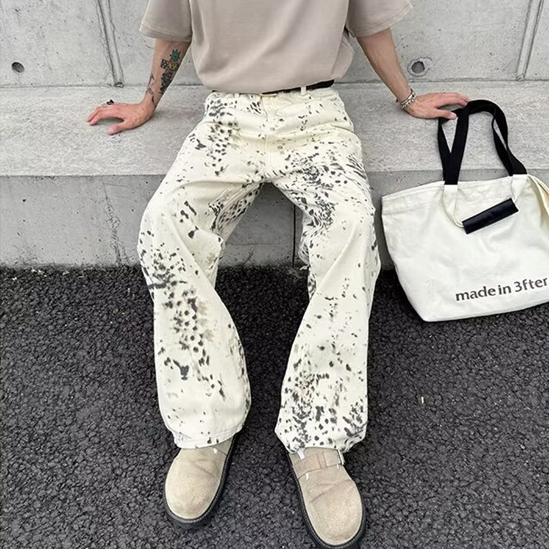 Men'S Fashion Nova Jeans - 1920er Jahre Kleidung y2k Mode weiß