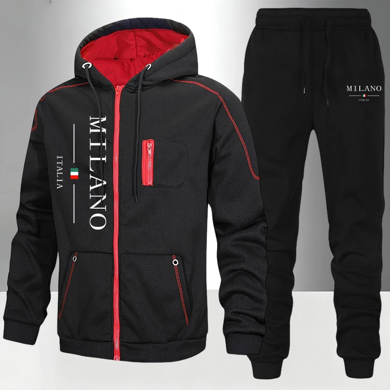 Men'S Fashion Looks - Italienische Mode Herren-Set/Mantel/Hose Herbst Winter Täglicher