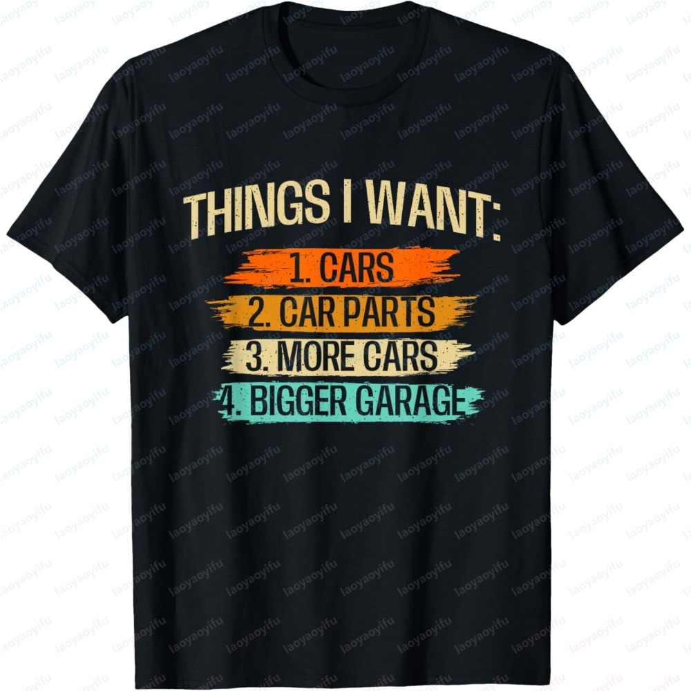 Men'S Fashion Garage - Vintage Auto-Liebhaber Lustiger Slogan Herren T-Shirt