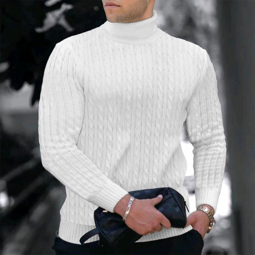 Turtleneck Sweater Men - Herbst Winter Neue männer Stricken Pullover