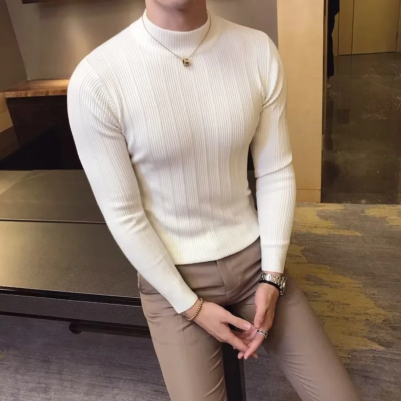 Neue Herbst Winter Hohe Kragen – Turtleneck Sweater Men Bewertung und Preis