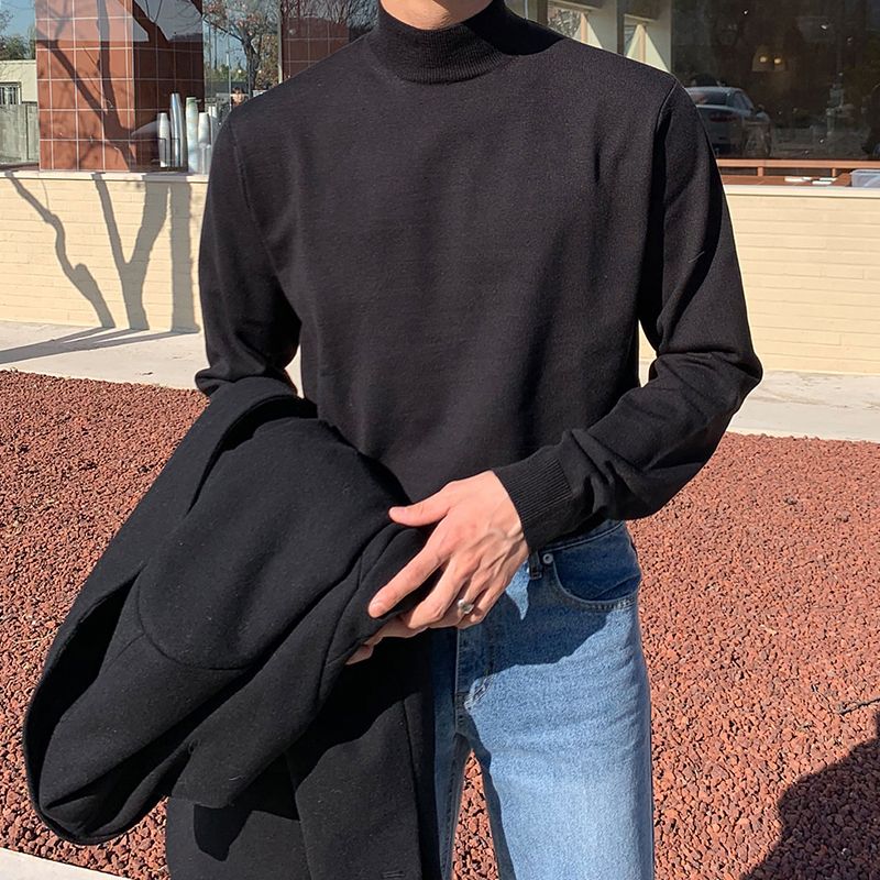 Halber Rollkragenpullover für  – Turtleneck Sweater Men Bewertung und Preis
