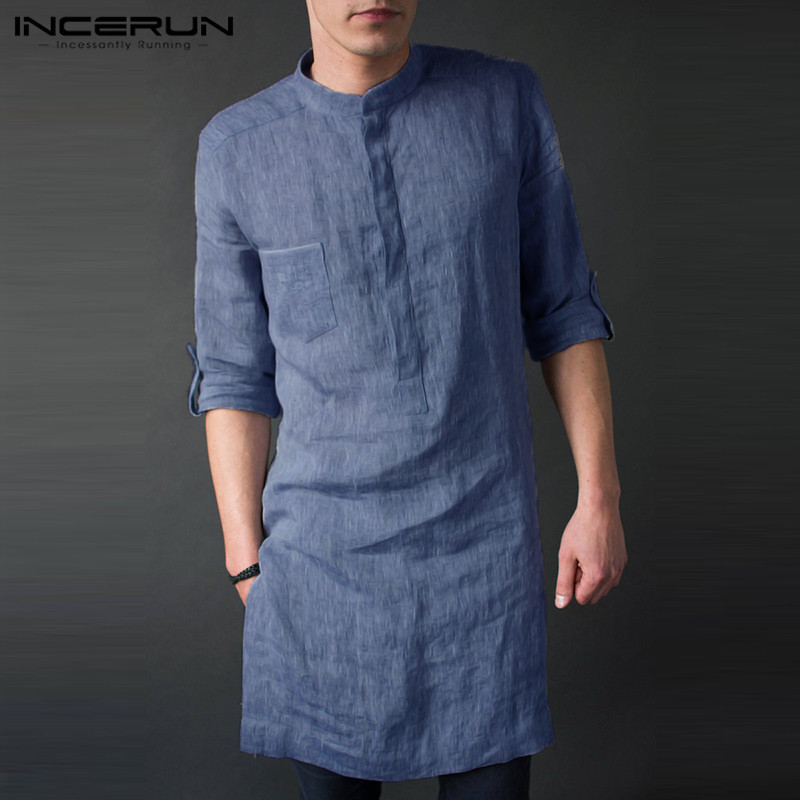 INCERUN Herren Langarm Midi Mä – Men'S Fashion Kurta Bewertung und Preis