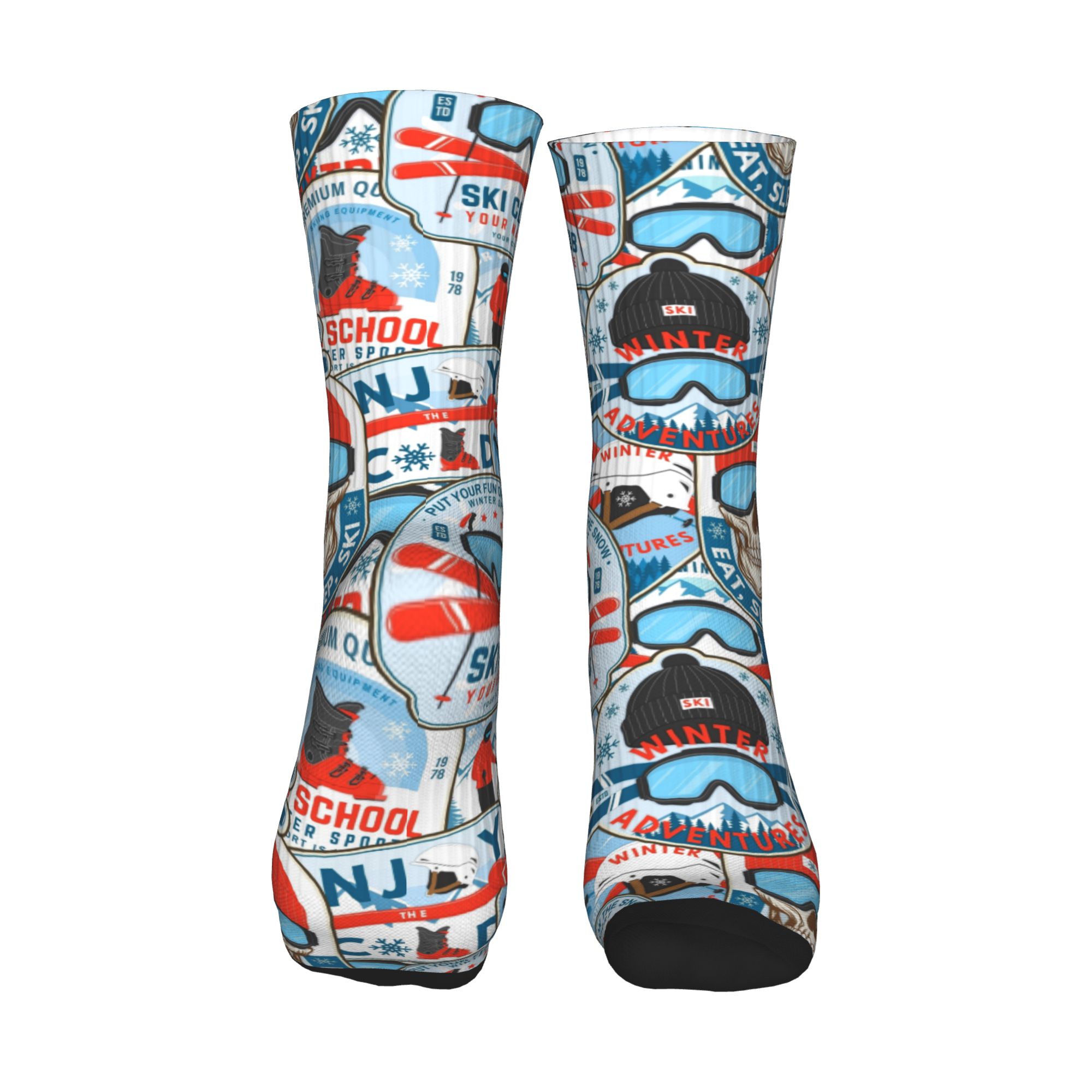 Vintage Red Blue Ski Club Sock – Mens Fashion Dress Bewertung und Preis