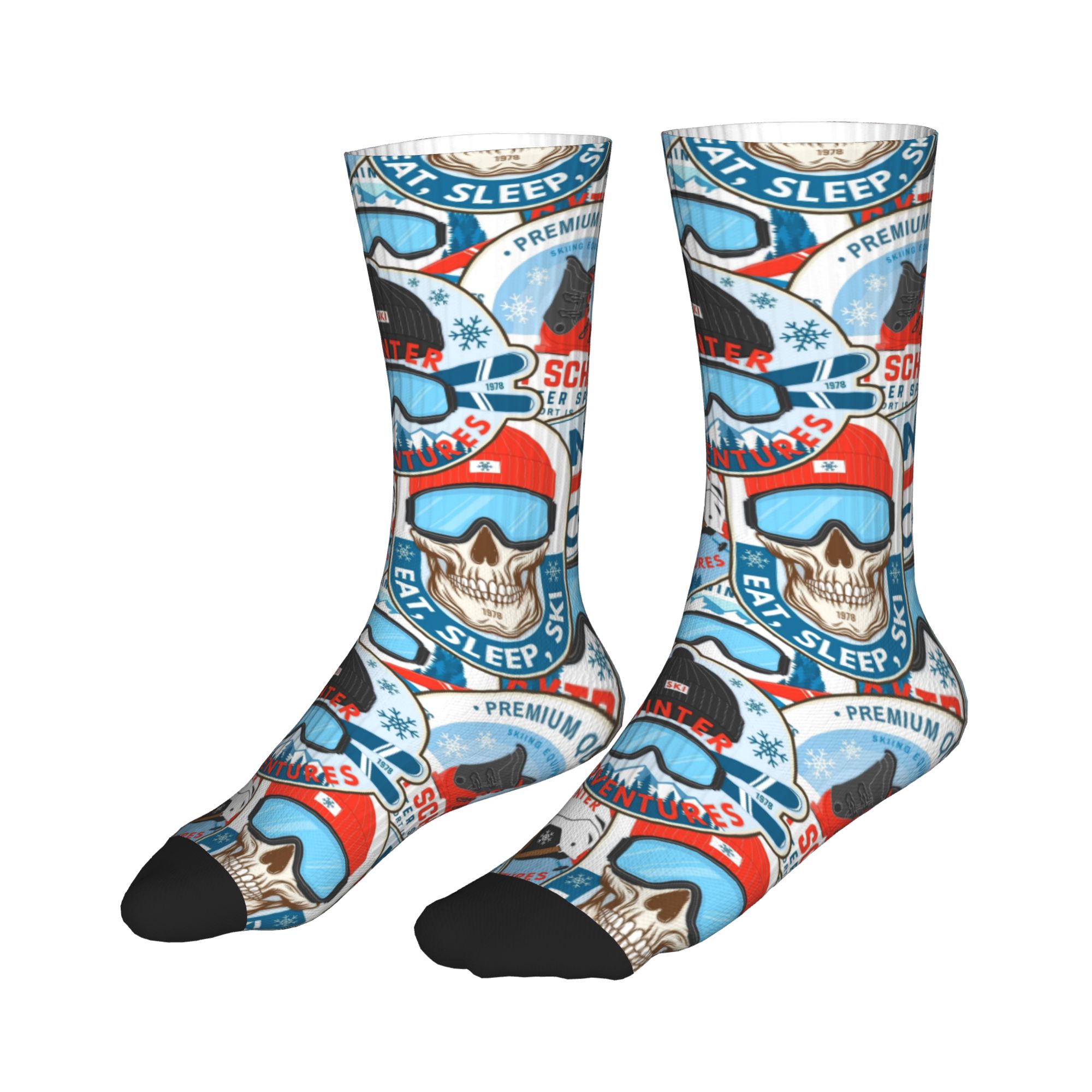 Vintage Red Blue Ski Club Sock – Mens Fashion Dress Bewertung und Preis