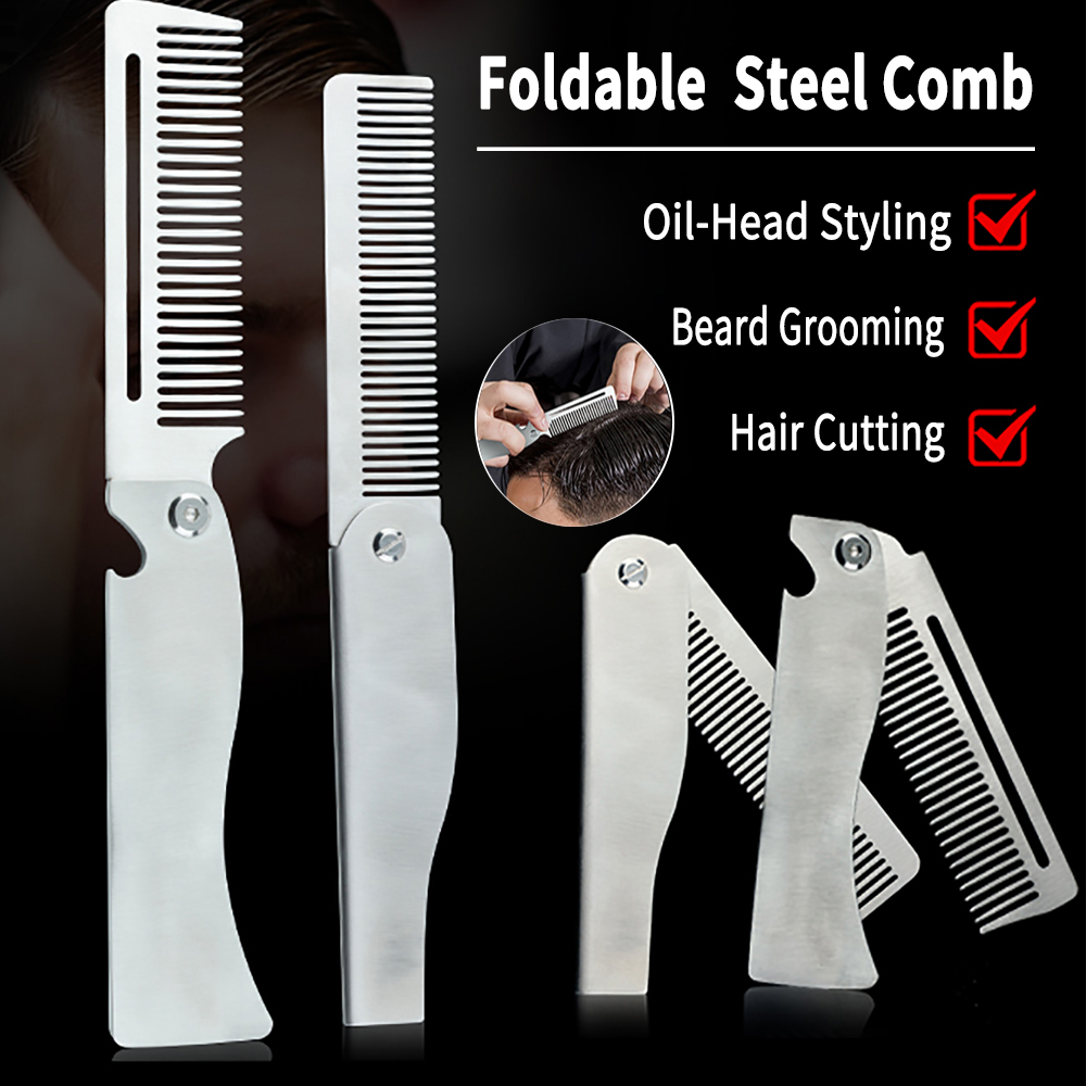 Neue Art 1/2PCS Tragbare Stahl – Men Fashion Hair Style Bewertung und Preis