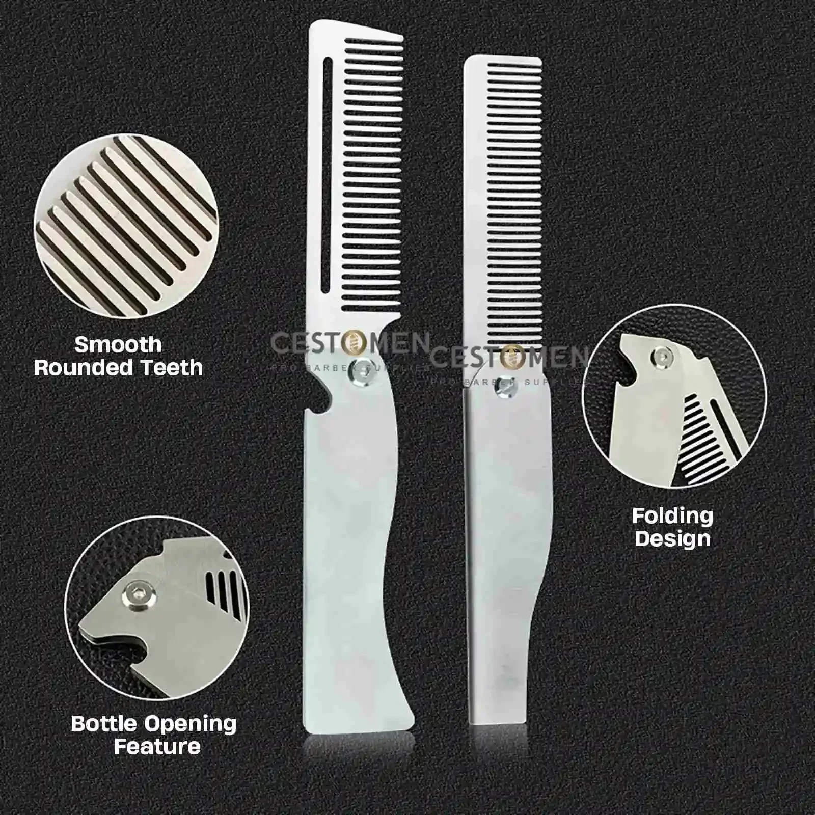 Neue Art 1/2PCS Tragbare Stahl – Men Fashion Hair Style Bewertung und Preis