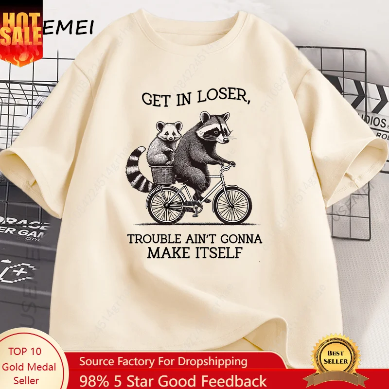 Get in Loser T-Shirt, lustiges – Graphic Tee Oversized Bewertung und Preis