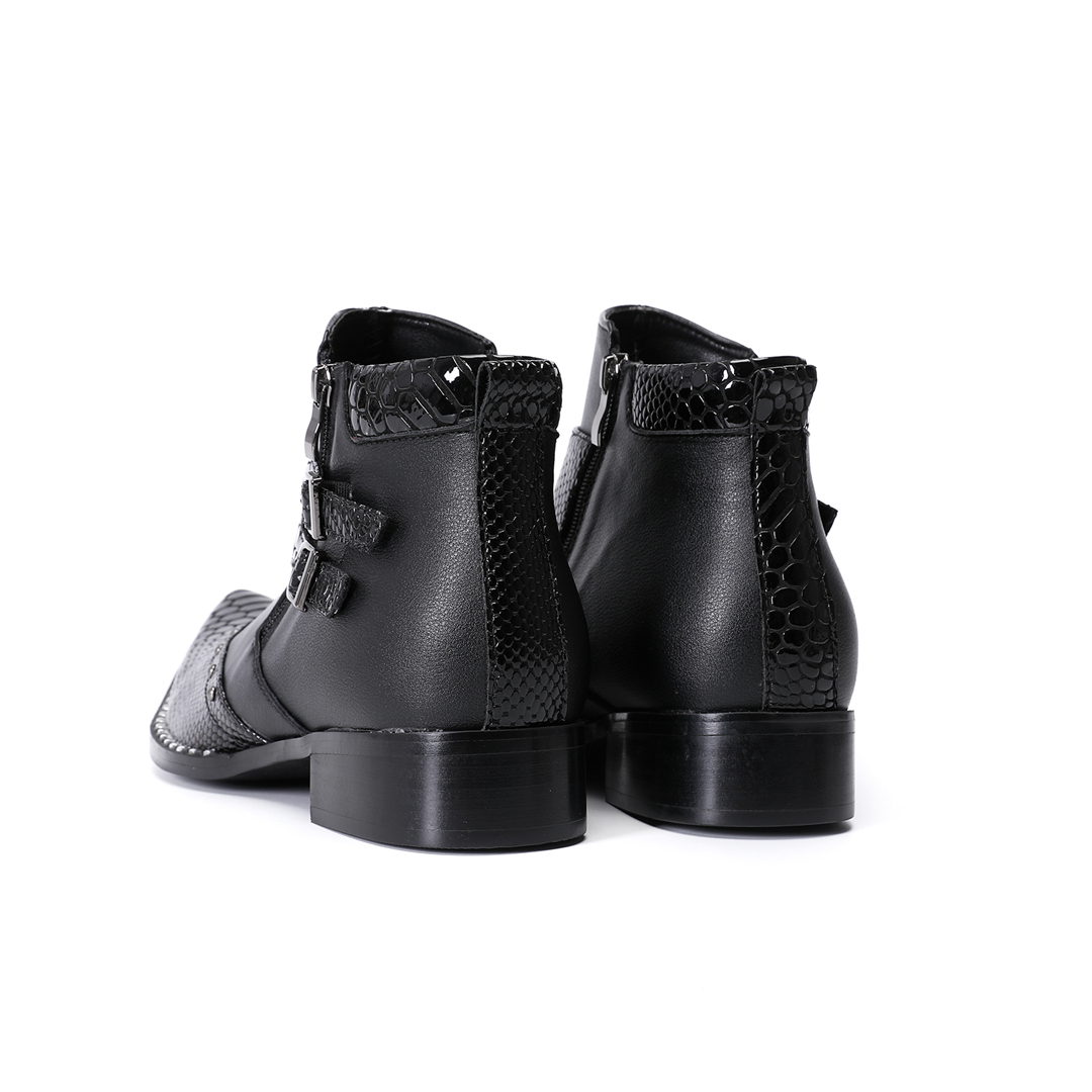 Modische Nieten-Stiefeletten m – Mens Fashion Dress Bewertung und Preis