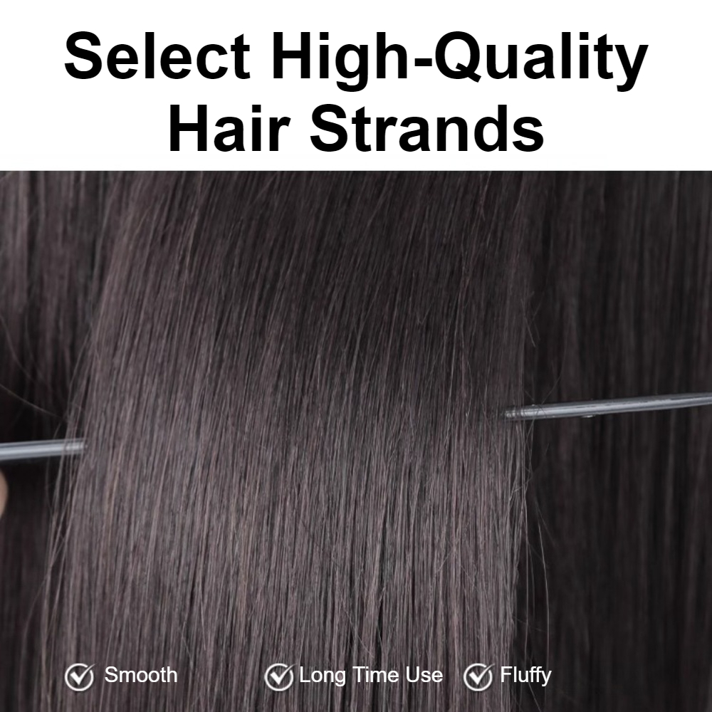 Mode synthetische glatte Haare – Men Fashion Hair Style Bewertung und Preis