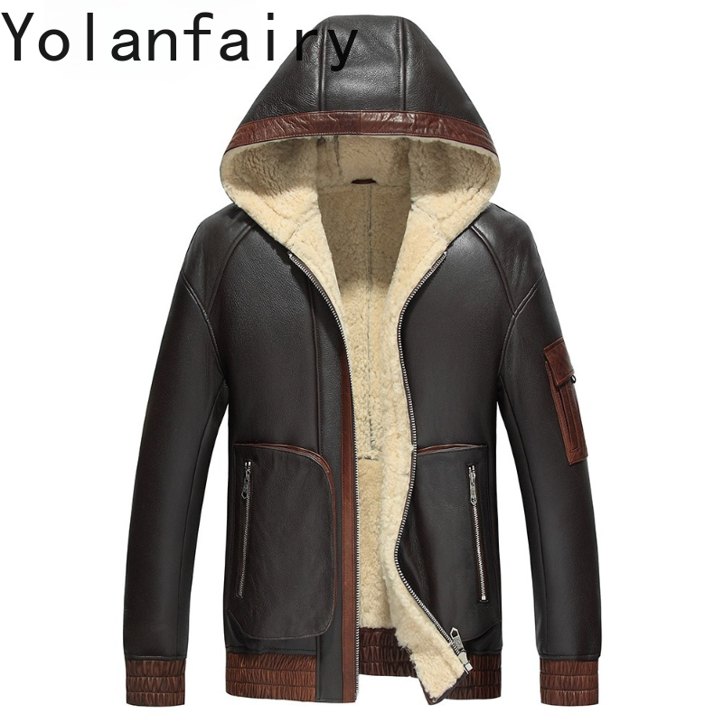 YOLANFAIRY Natürliche Wolle Pe – Men'S Fashion Zipper Jacket Bewertung und Preis