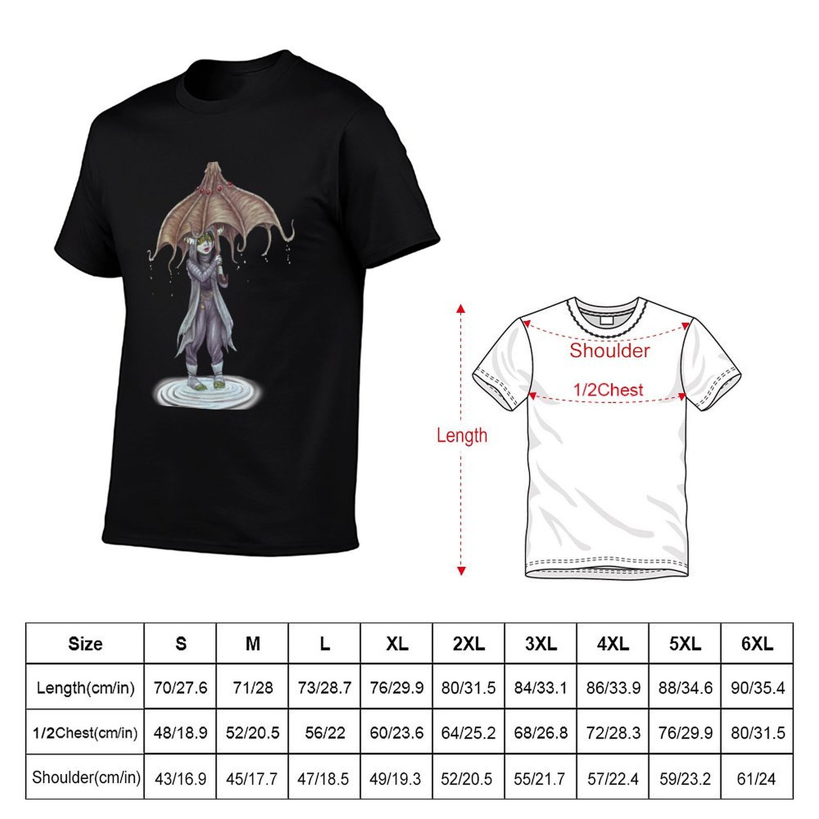 Nott n Umbrella T-Shirt Lässig – Men'S Fashion Umbrella Bewertung und Preis