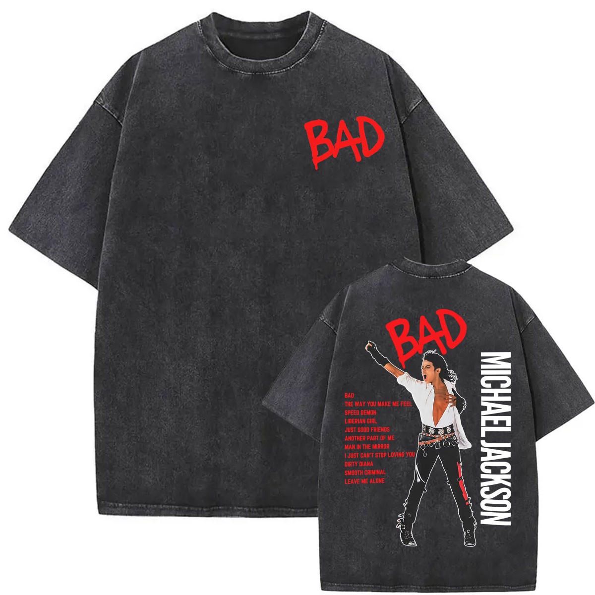 Vintage Washed King of Pop Bad – Men'S Fashion From The 80S Bewertung und Preis
