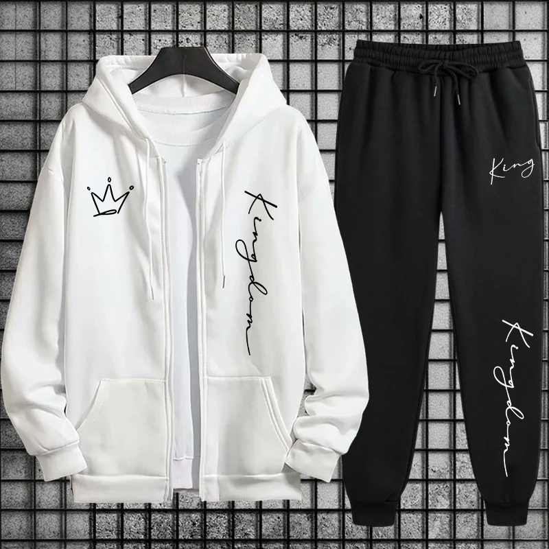 King Letter Print Hoodie und J – Quality Men'S Fashion Bewertung und Preis