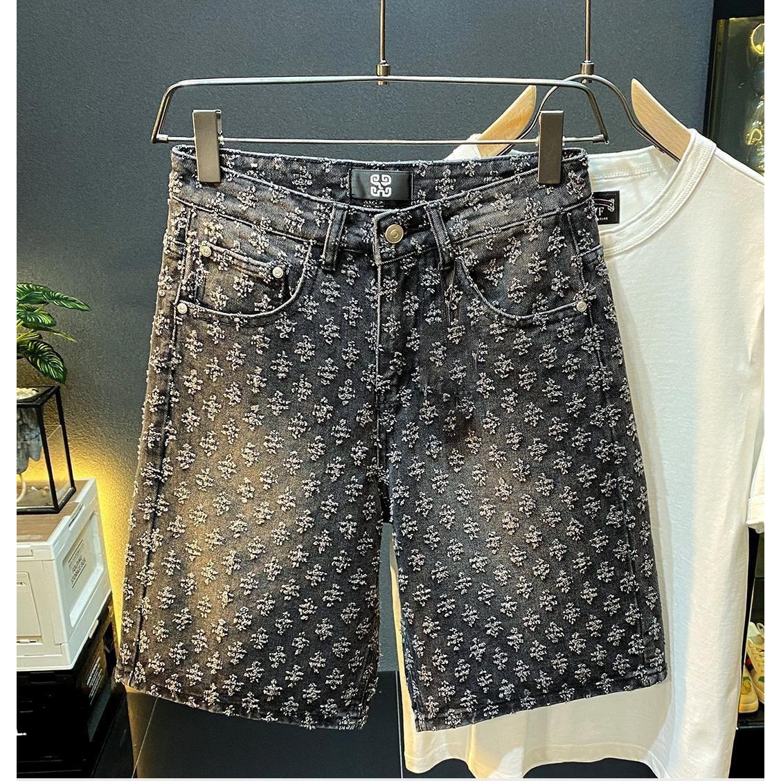 Sommer High-Street Denim-Short – Men Fashion Jeans Bewertung und Preis