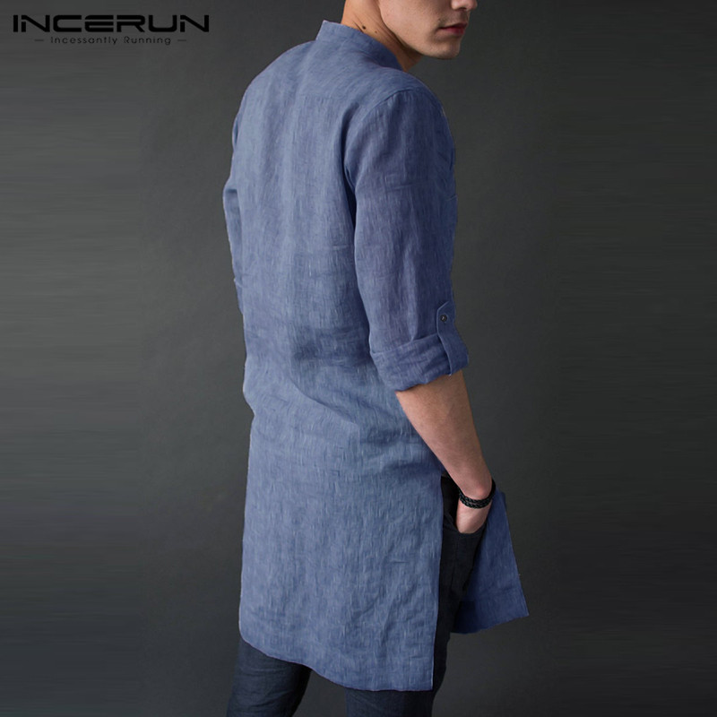 INCERUN Herren Langarm Midi Mä – Men'S Fashion Kurta Bewertung und Preis
