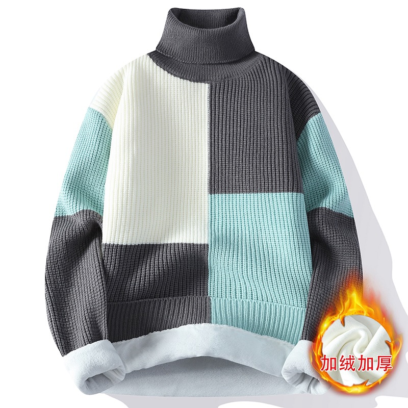 Neue Winter Männer Fleece Warm – Turtleneck Sweater Men Bewertung und Preis