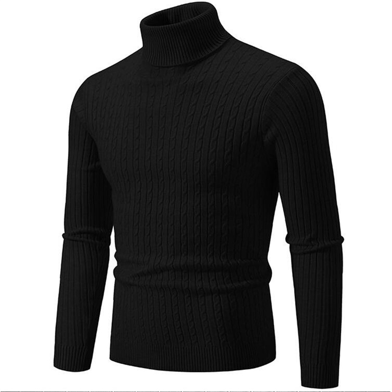 2023 neue Männer Einfarbig Rol – Turtleneck Sweater Men Bewertung und Preis
