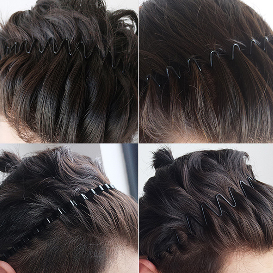 2-5Pcs Wellenförmige Haarband  – Men Fashion Hair Style Bewertung und Preis