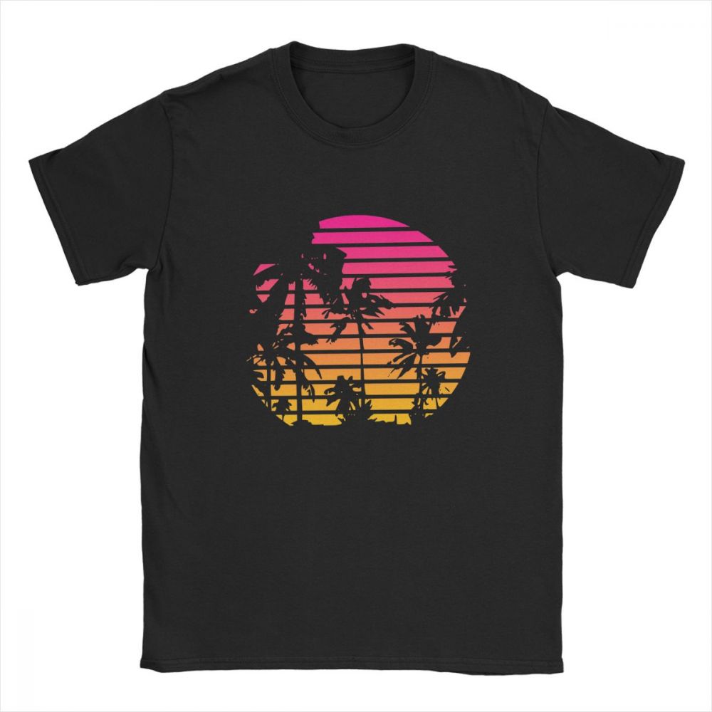 Sunset Palm Baum Vintage T Shi – Men'S Fashion From The 80S Bewertung und Preis