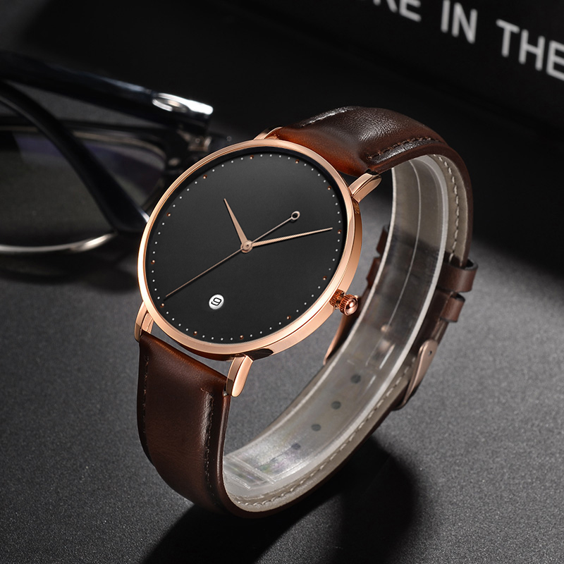 CL026 Schwarz Rose Gold Bauen  – Men'S Fashion Logo Bewertung und Preis