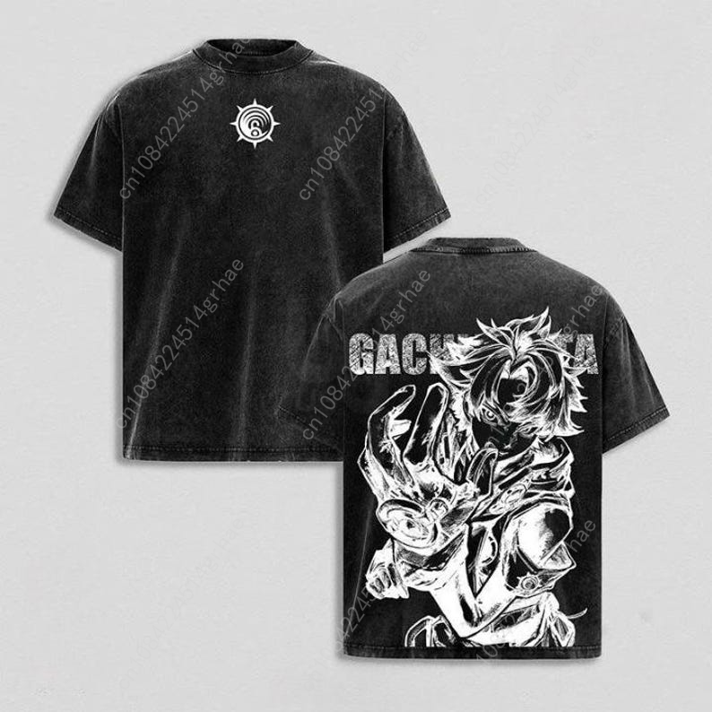 Gachiakuta Vintage Anime Washe – Graphic Tee Oversized Bewertung und Preis