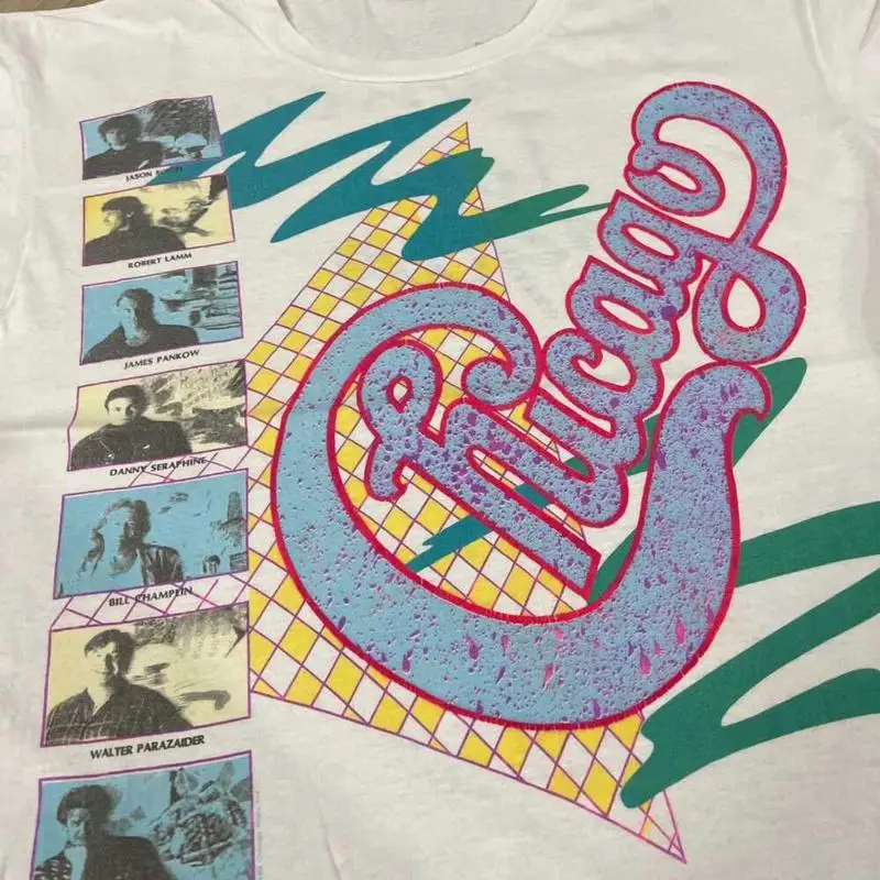 Vtg 80S Chicago Band Kurzarm-T – Men'S Fashion From The 80S Bewertung und Preis