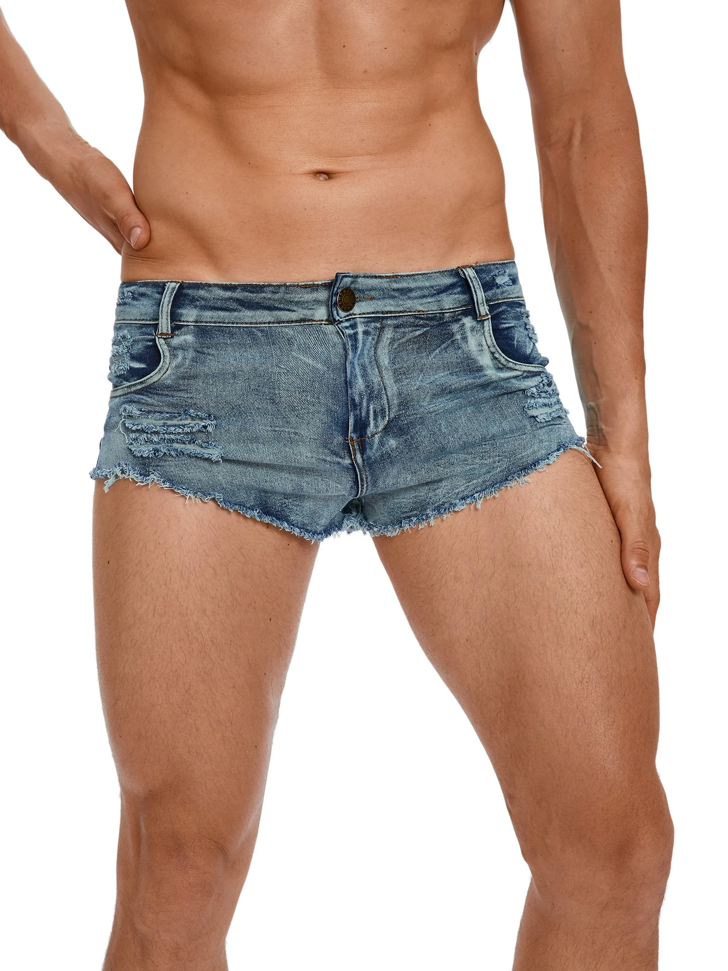 Herren-Jeansshorts mit Niedrig – Men Fashion Jeans Bewertung und Preis