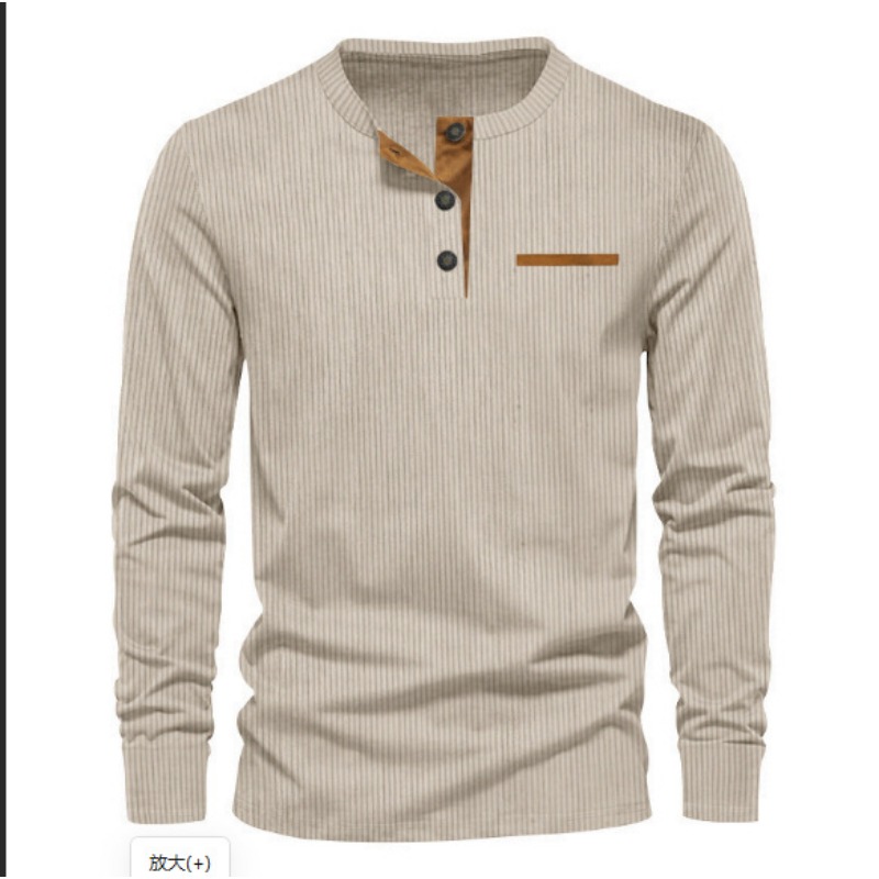 Herren-Cordhemd mit Henley-Aus – Quality Men'S Fashion Bewertung und Preis