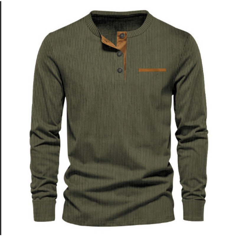 Herren-Cordhemd mit Henley-Aus – Quality Men'S Fashion Bewertung und Preis