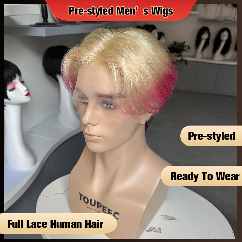 Vorgefertigte Herrenperücke au – Men Fashion Hair Style Bewertung und Preis