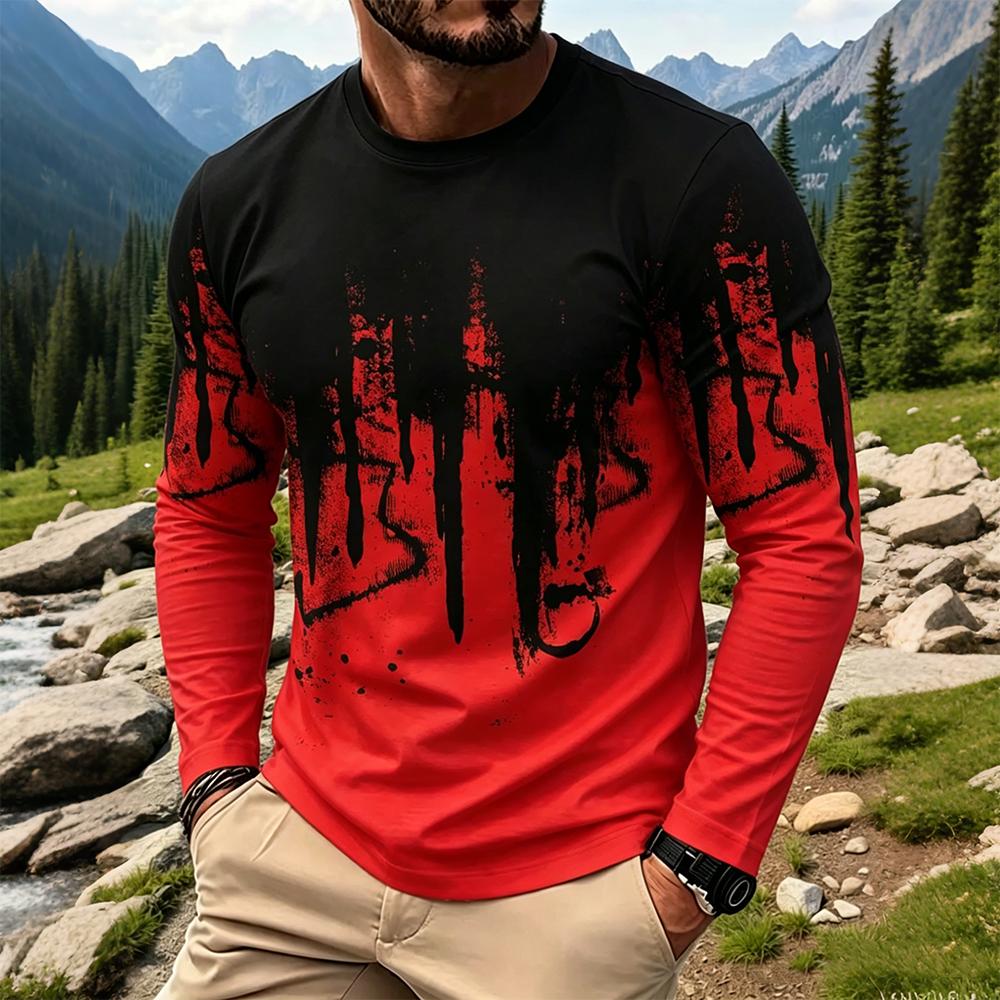 Herren Gradient Ink Splash Lan – Fashion Mens Shirt Bewertung und Preis